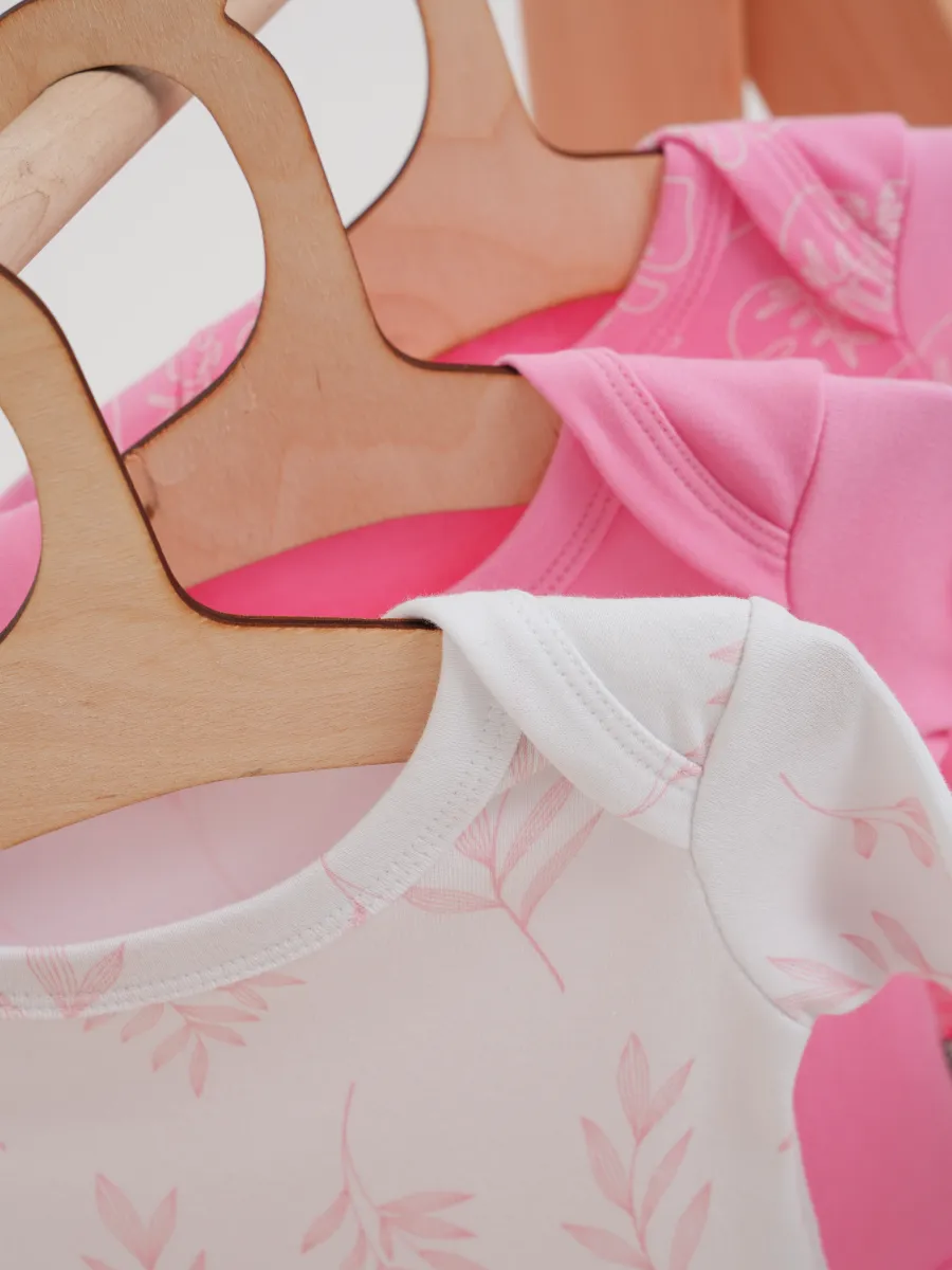 Боди 3 шт Супер Пупс нбр/3пр/боди/SK20розовыйлисточкиветочки - фото 17