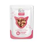 Корм влажный для кошек Brit Care 80г с курицей и уткой пауч