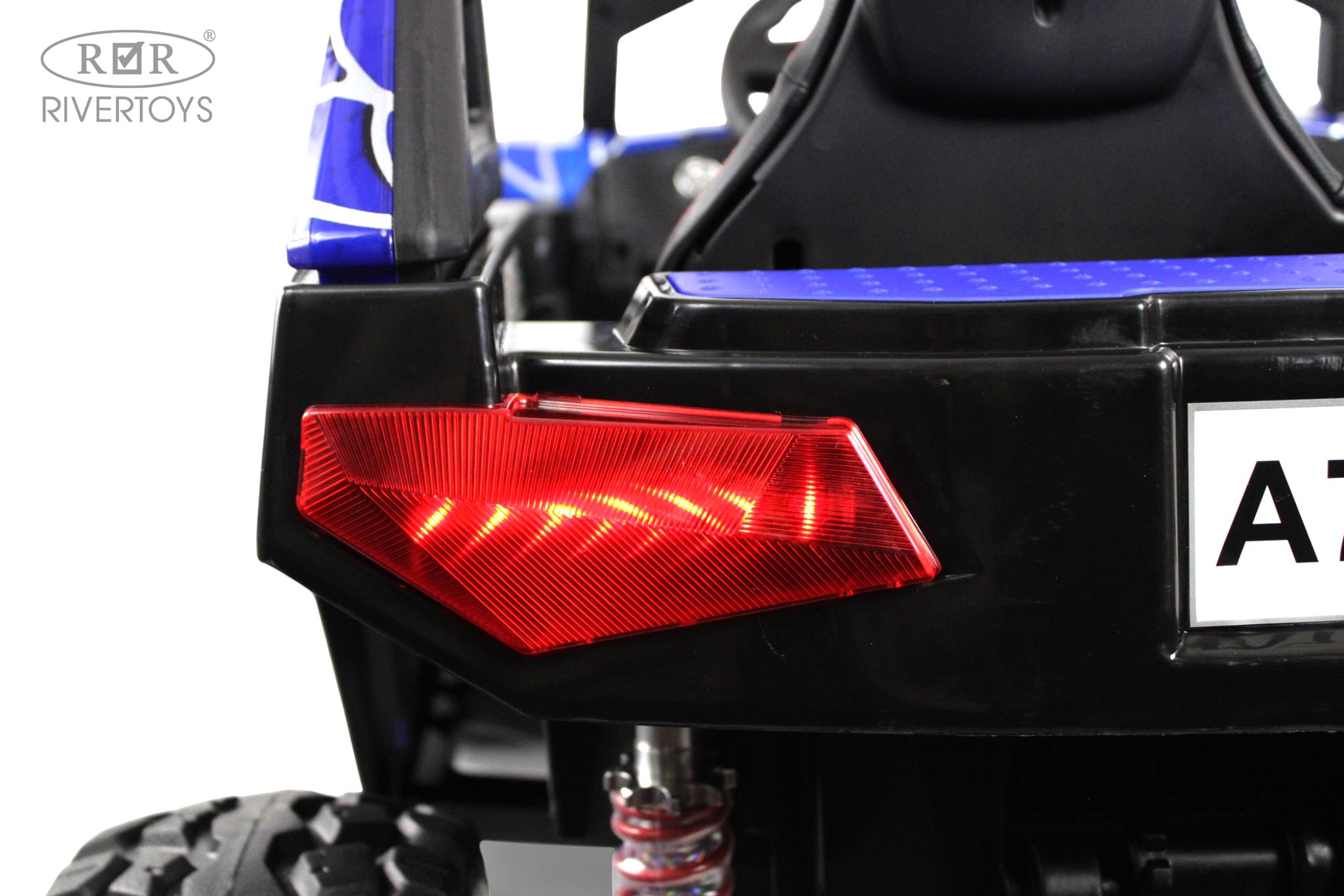 Электромобиль RIVERTOYS A707AA-LUX-NEW-BLUE-SPIDER С пультом ДУ - фото 7