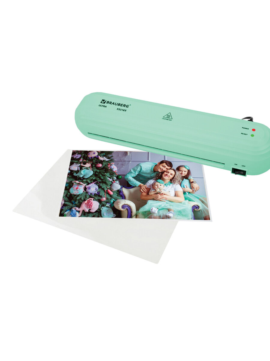 Ламинатор бумаги Brauberg для офиса и дома A4 60-150 мкм 30 см/мин - фото 11