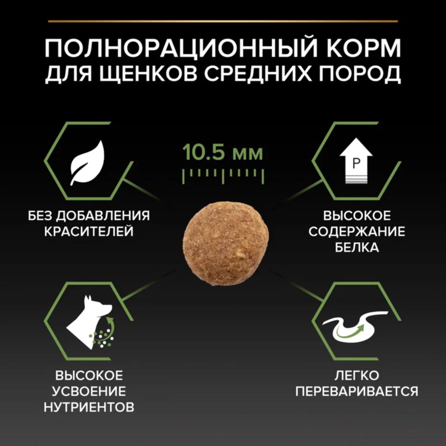 Корм для щенков PRO PLAN средних пород с курицей 12кг - фото 6