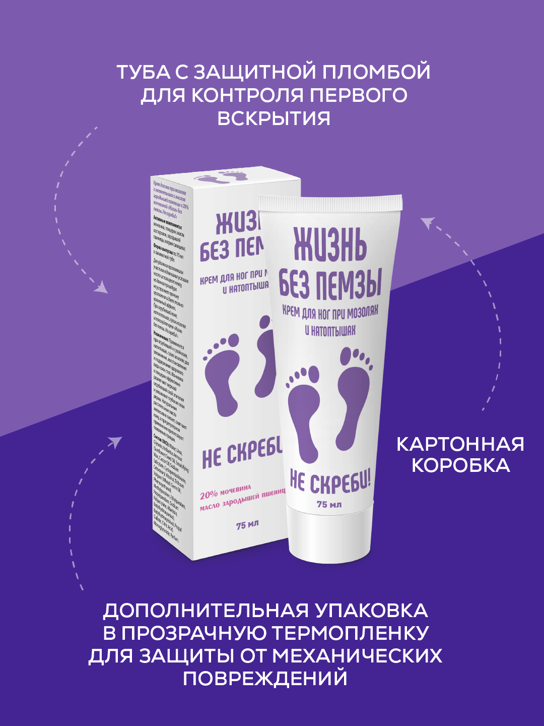 Крем ЯРКАЯ аптечка Жизнь без пемзы. Не скpеби! 75 мл - фото 8