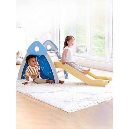 Детский игровой комплекс \"4-в-1\" Hape Пиклер с горкой, скалодром E1222_HP