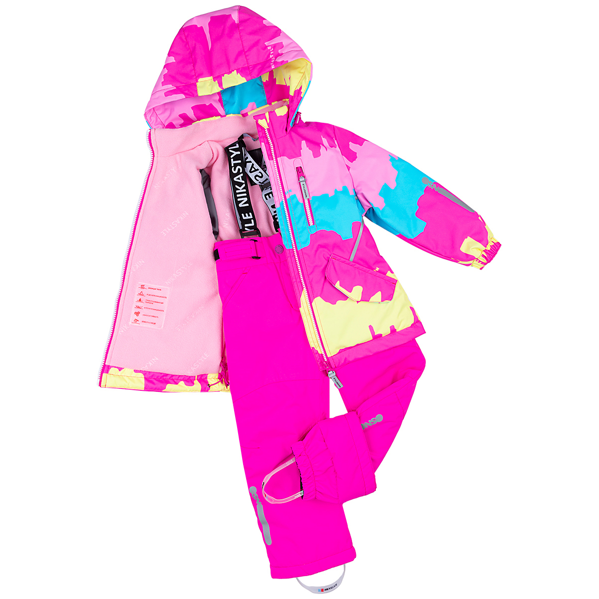 Костюм NIKASTYLE 7м0423 бирюза/фуксия - фото 6
