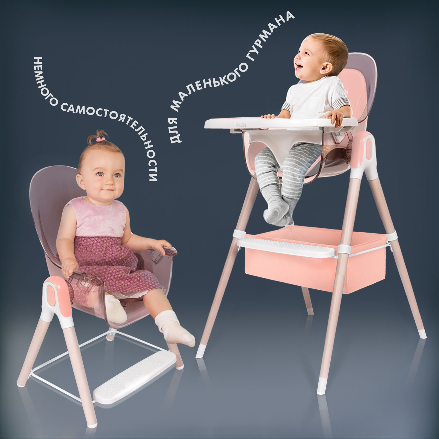Стульчик для кормления Nuovita Gourmet G1 Standart 2 в 1 - фото 3