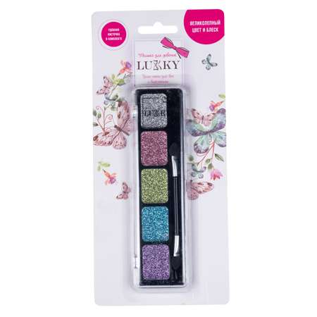 Гель-тени для век Lukky(LUCKY) с блестками Яркие цвета Т15392
