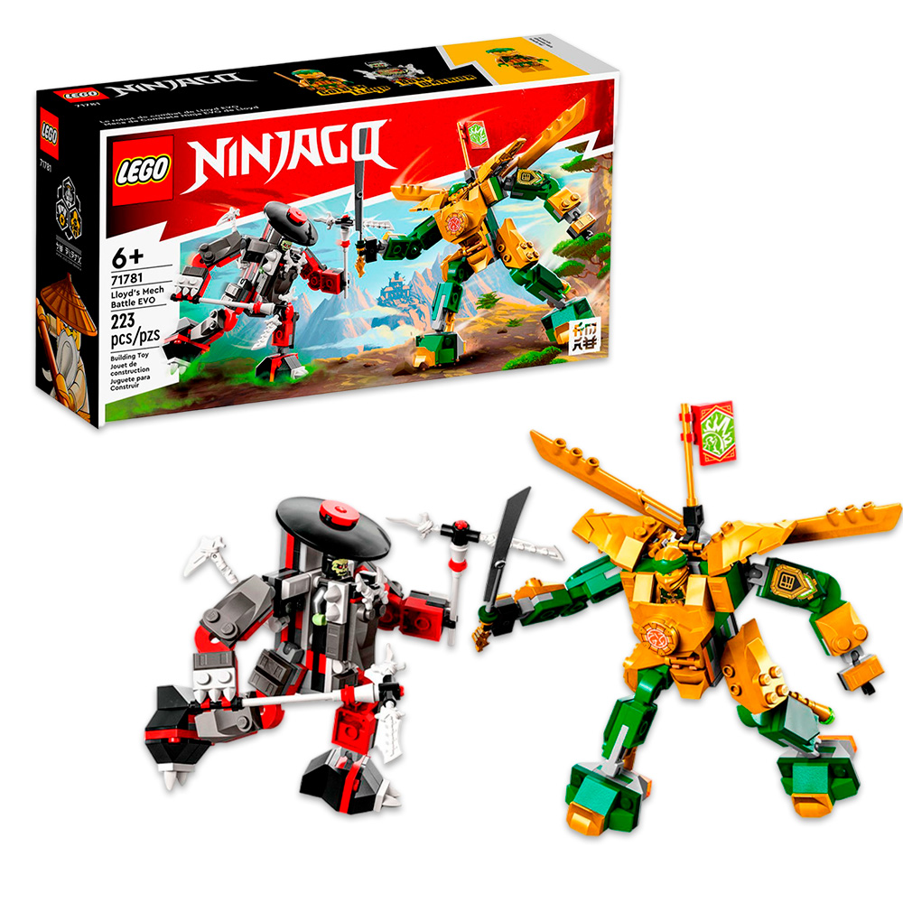 Конструктор LEGO NINJAGO Битва роботов ЭВО Ллойда блочный - фото 1