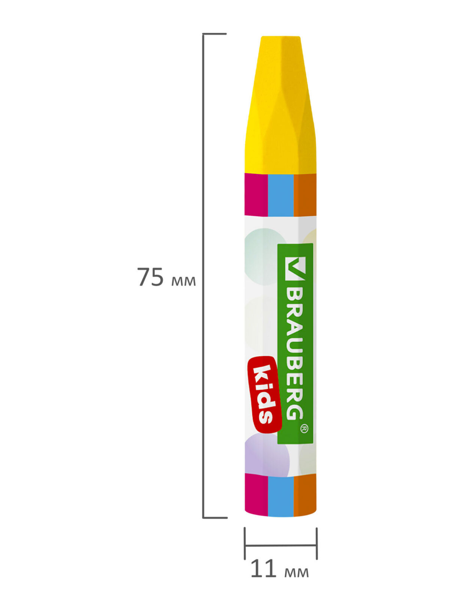 Восковые мелки Brauberg 24 шт. - фото 13