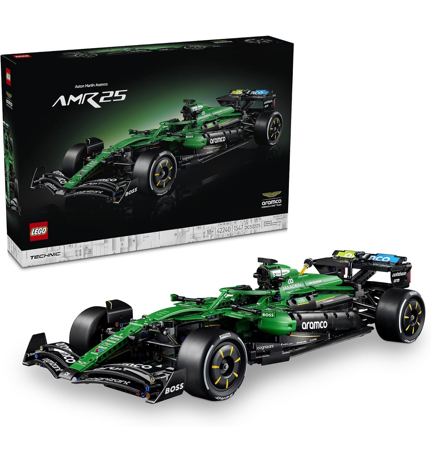 Конструктор LEGO Technic Aston Martin Aramco AMR25 F1 1547 дет. - фото 1