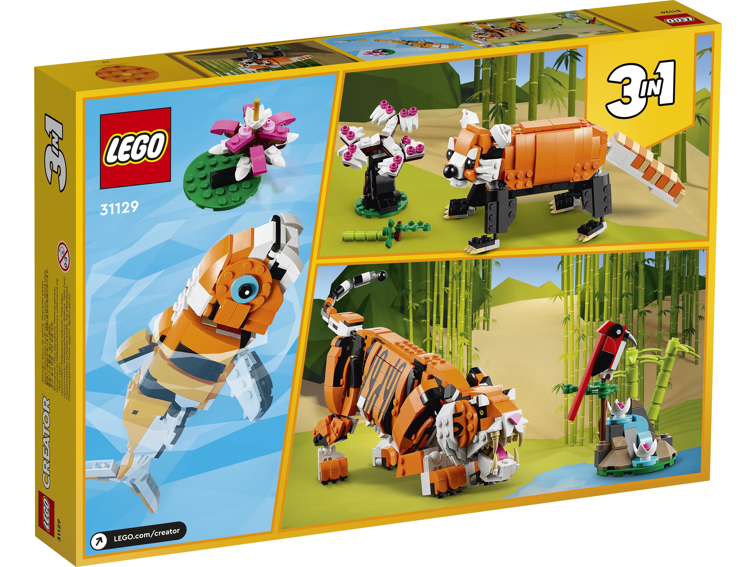 Конструктор LEGO Creator Величественный тигр блочный - фото 15