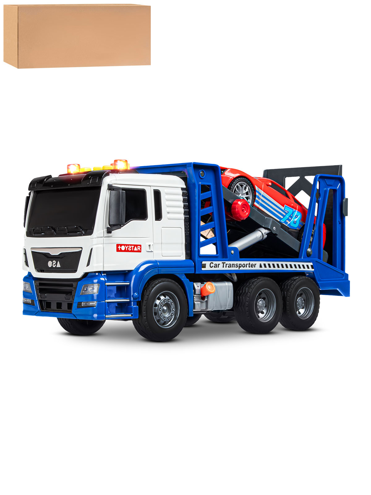 Автовоз AUTODRIVE с машинкой JB0405099 - фото 7