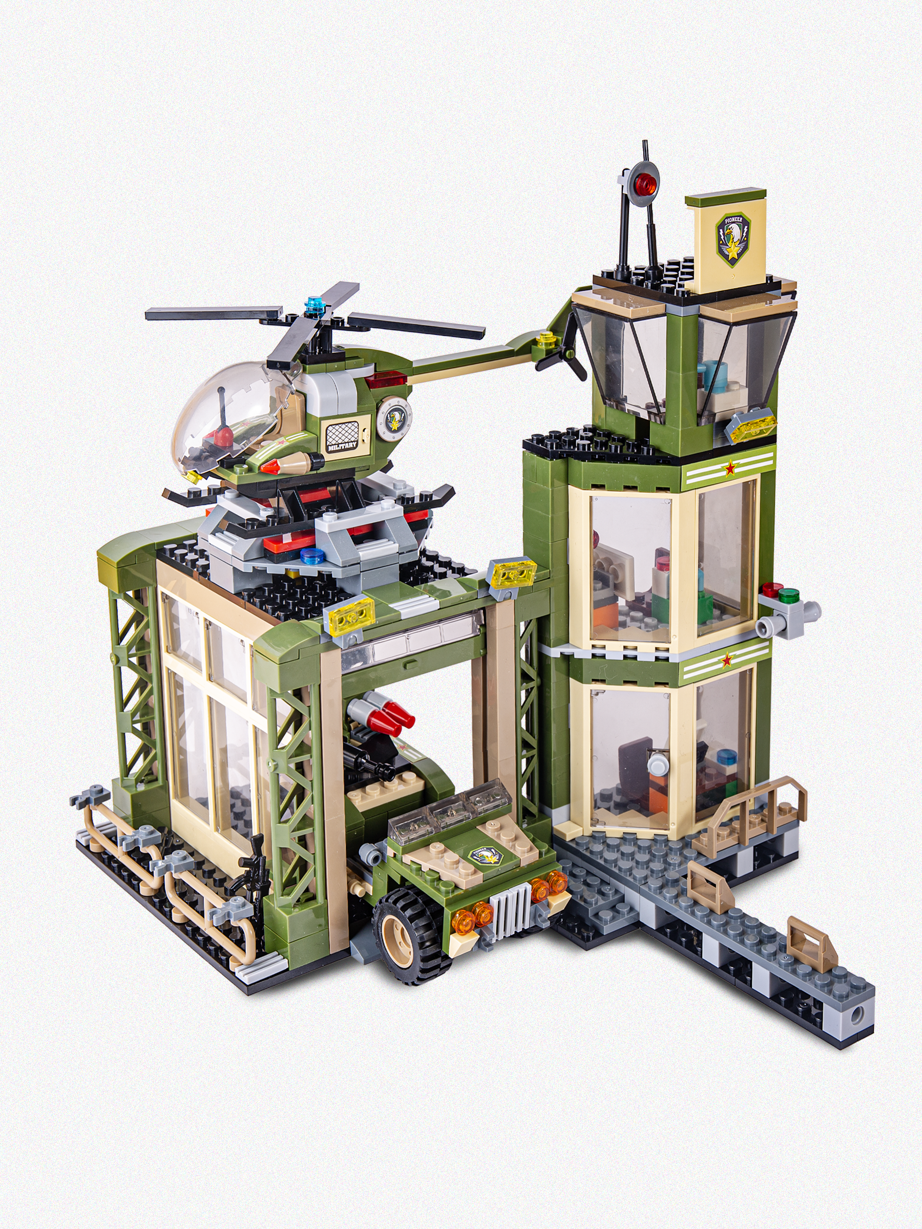 Конструктор BAZUMI Военная база штаб фигурки LEGO 717 дет. - фото 6