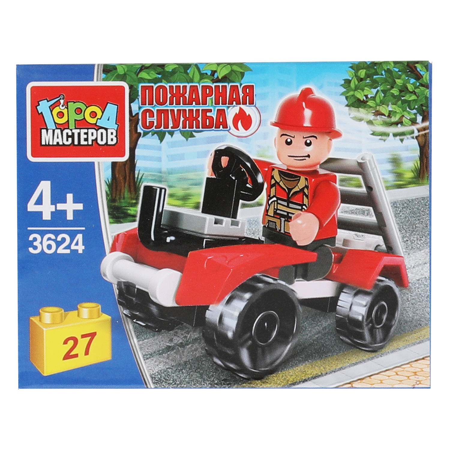 Конструктор Город мастеров Пожарник на машине - фото 1