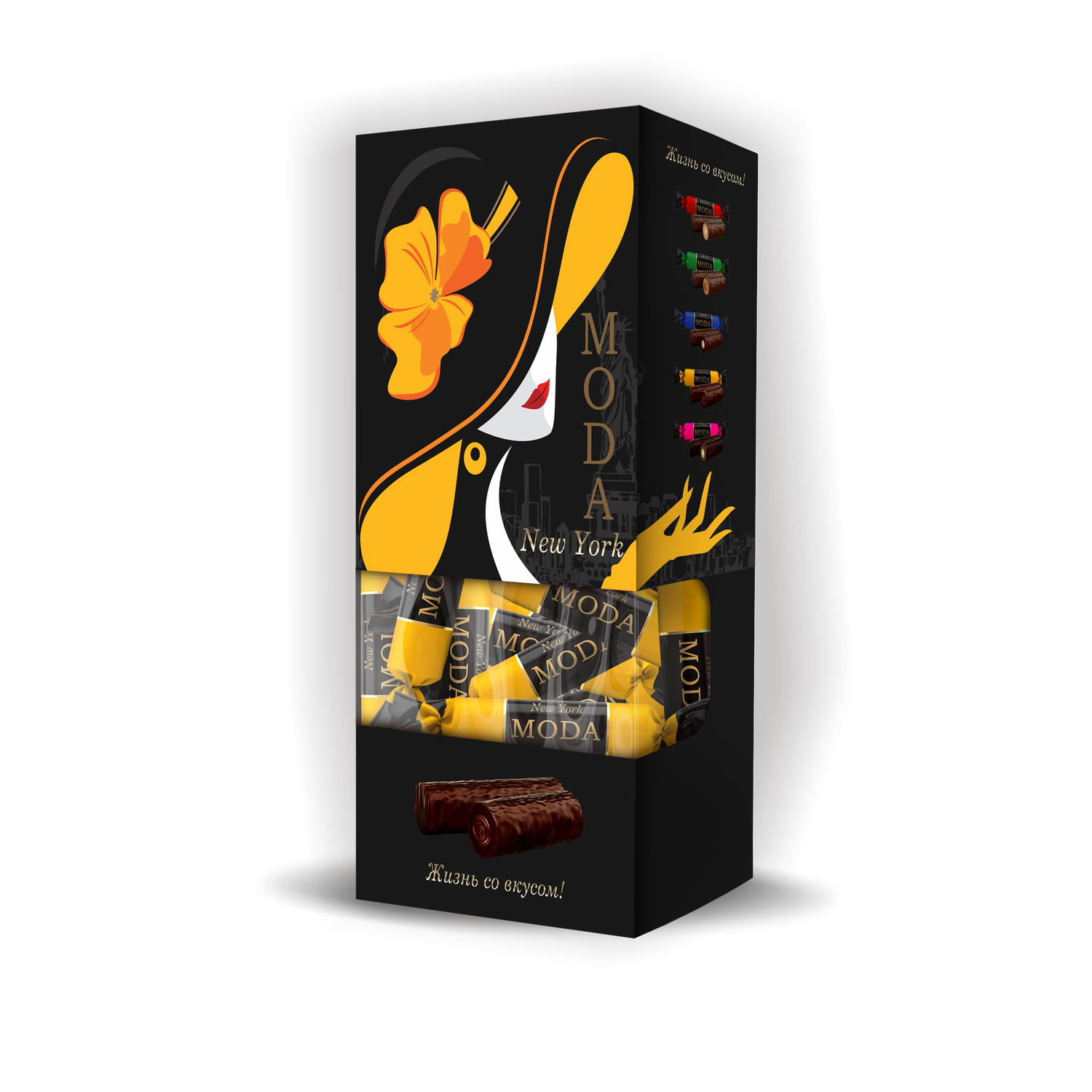 Конфеты MODA New York глазированные с кремовой начинкой 290г в ассортименте - фото 6