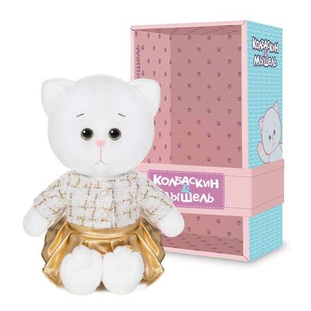 Игрушка мягкая Колбаскин и Мышель котик Колбаскин&Мышель 20 см