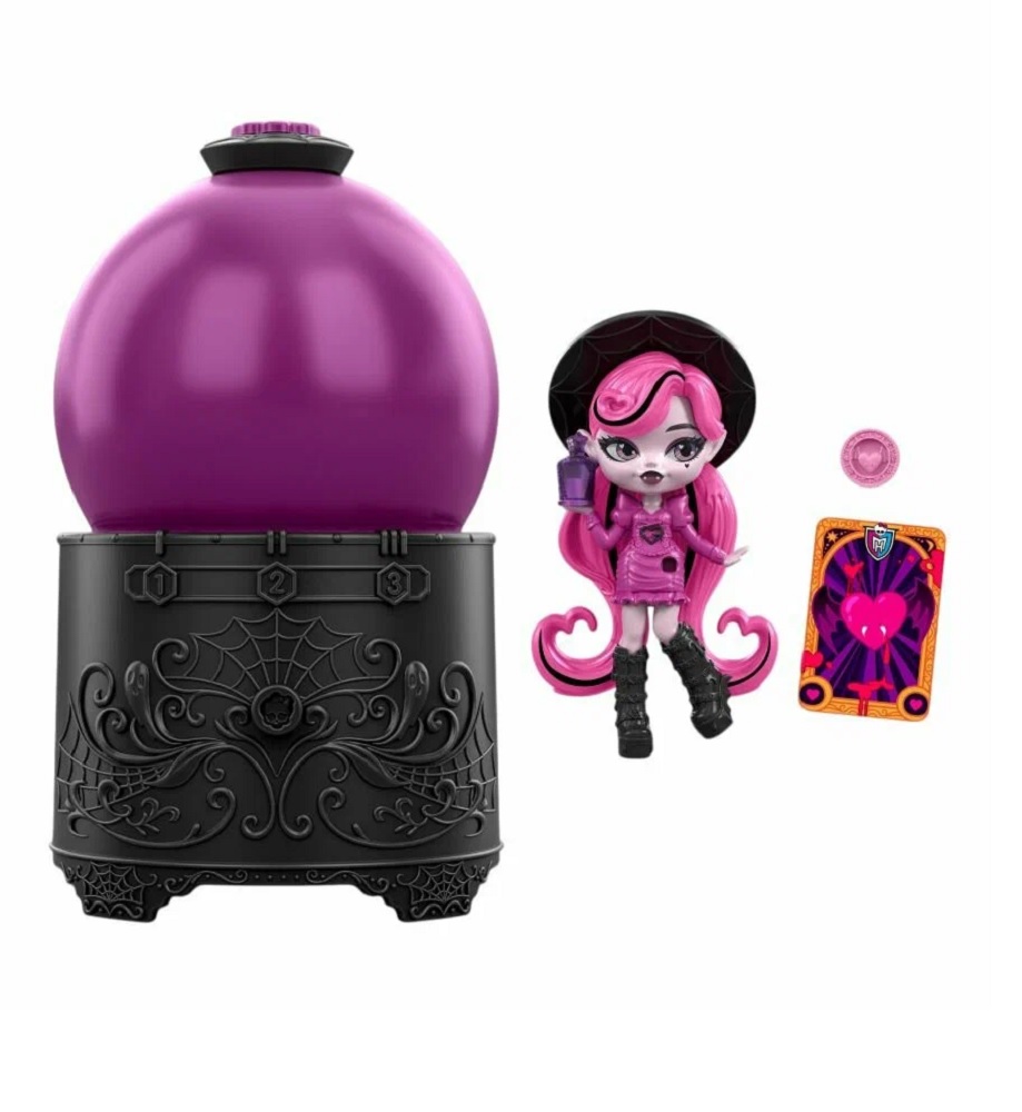Кукла мини Monster High Хрустальный шар сюрприз высота 7,5 см JCX99 - фото 12
