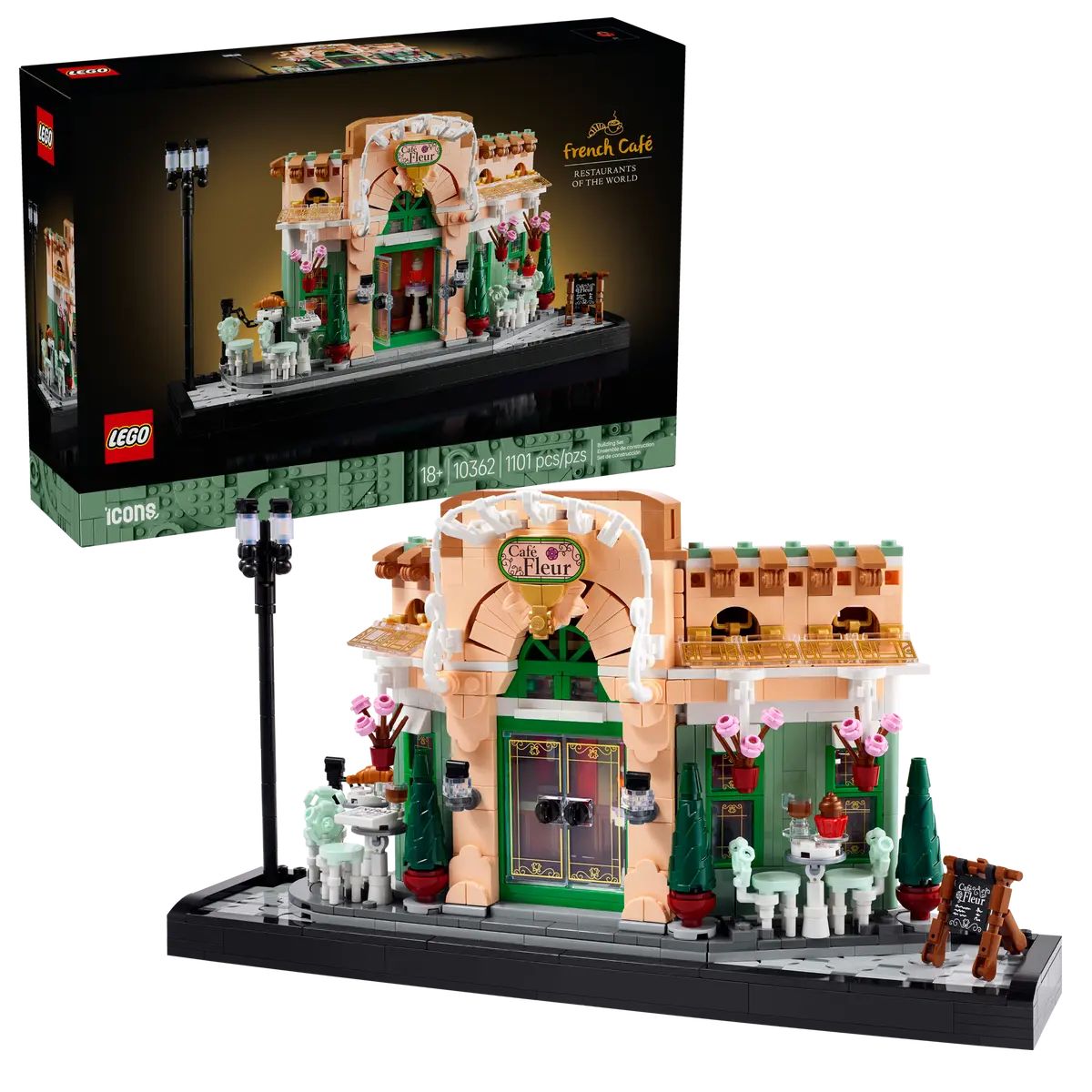 Конструктор LEGO Icons Французское кафе 1101 дет. - фото 1