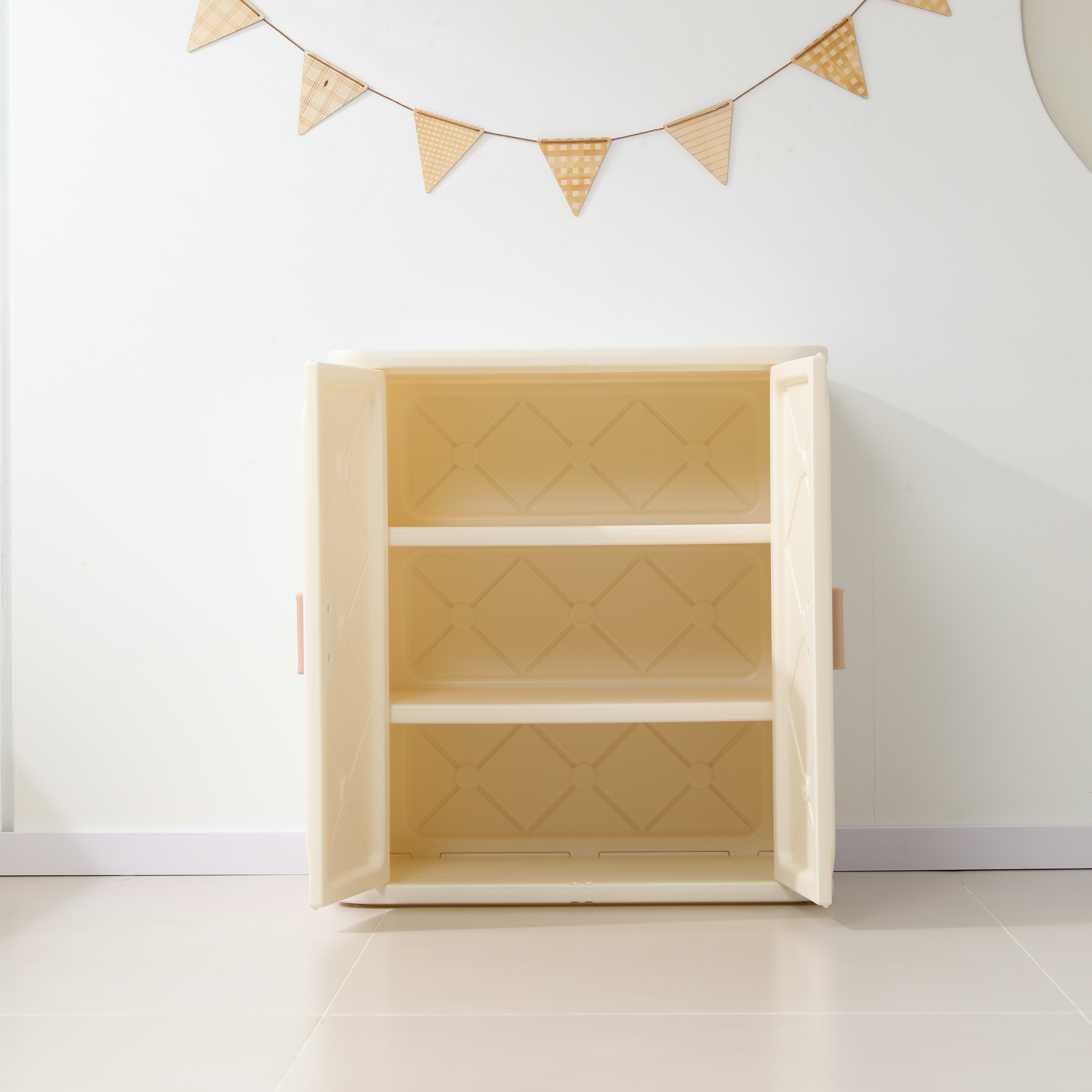 Шкаф UNIX Kids Locker 3 shelfs Camel - фото 18
