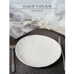 Набор тарелок Balsford фарфоровый 21 см 4 шт