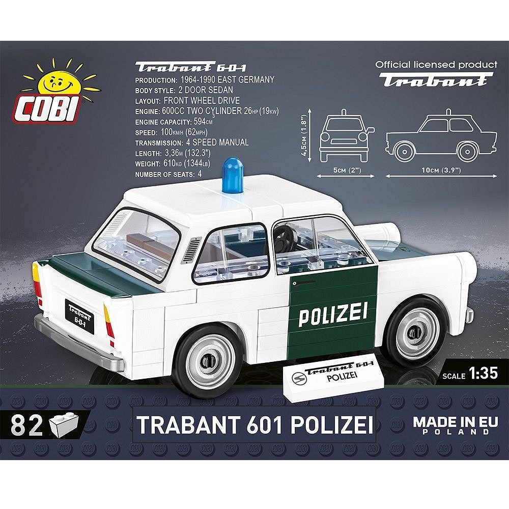 Конструктор COBI Автомобиль Trabant блочный - фото 6