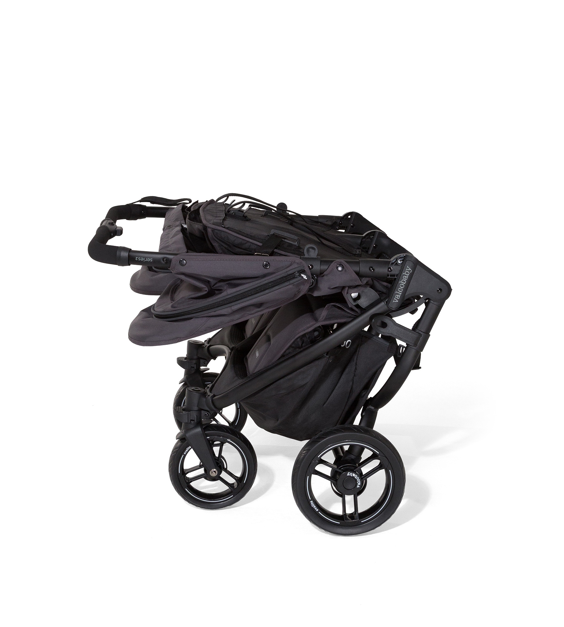 Коляска прогулочная для двойни Valco baby Snap Duo серый - фото 10