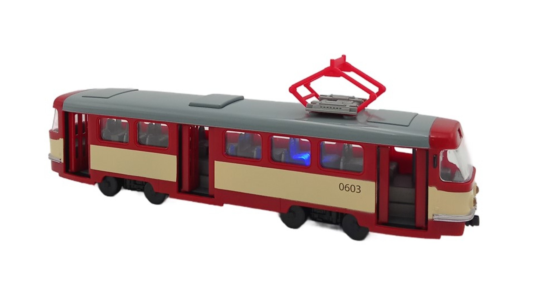 Трамвай Play Smart Tatra со светом и звуком 9708D - фото 2