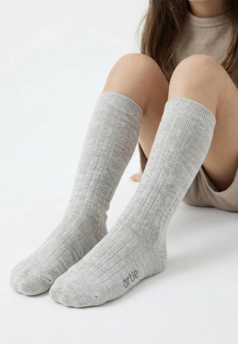 Гольфы 2 пары artie 2-4d008/Светло-серый меланж - фото 1