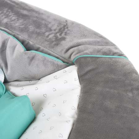 Шезлонг Hauck Alpha 2в1 hearts grey