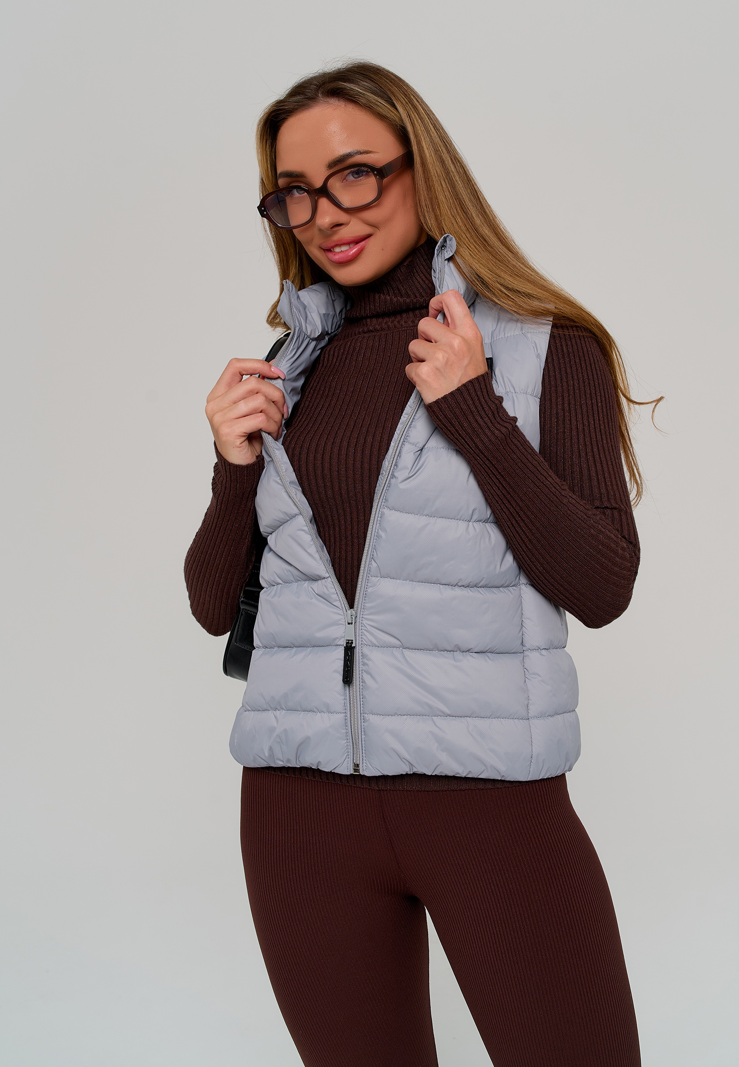 Жилет Stylish AMADEO AV-8508-светло-серый - фото 13