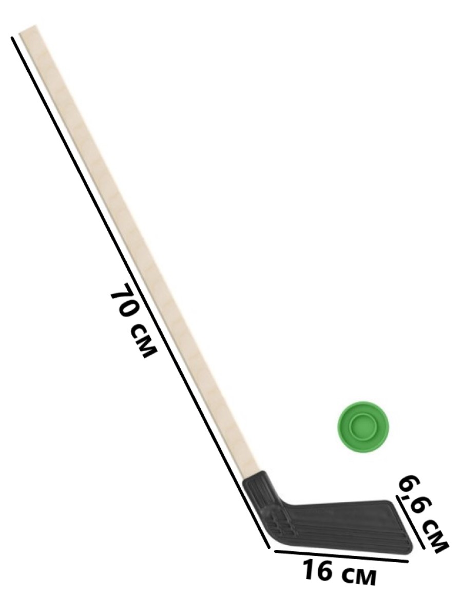 Набор для хоккея Задира клюшка детская + шайба - фото 1