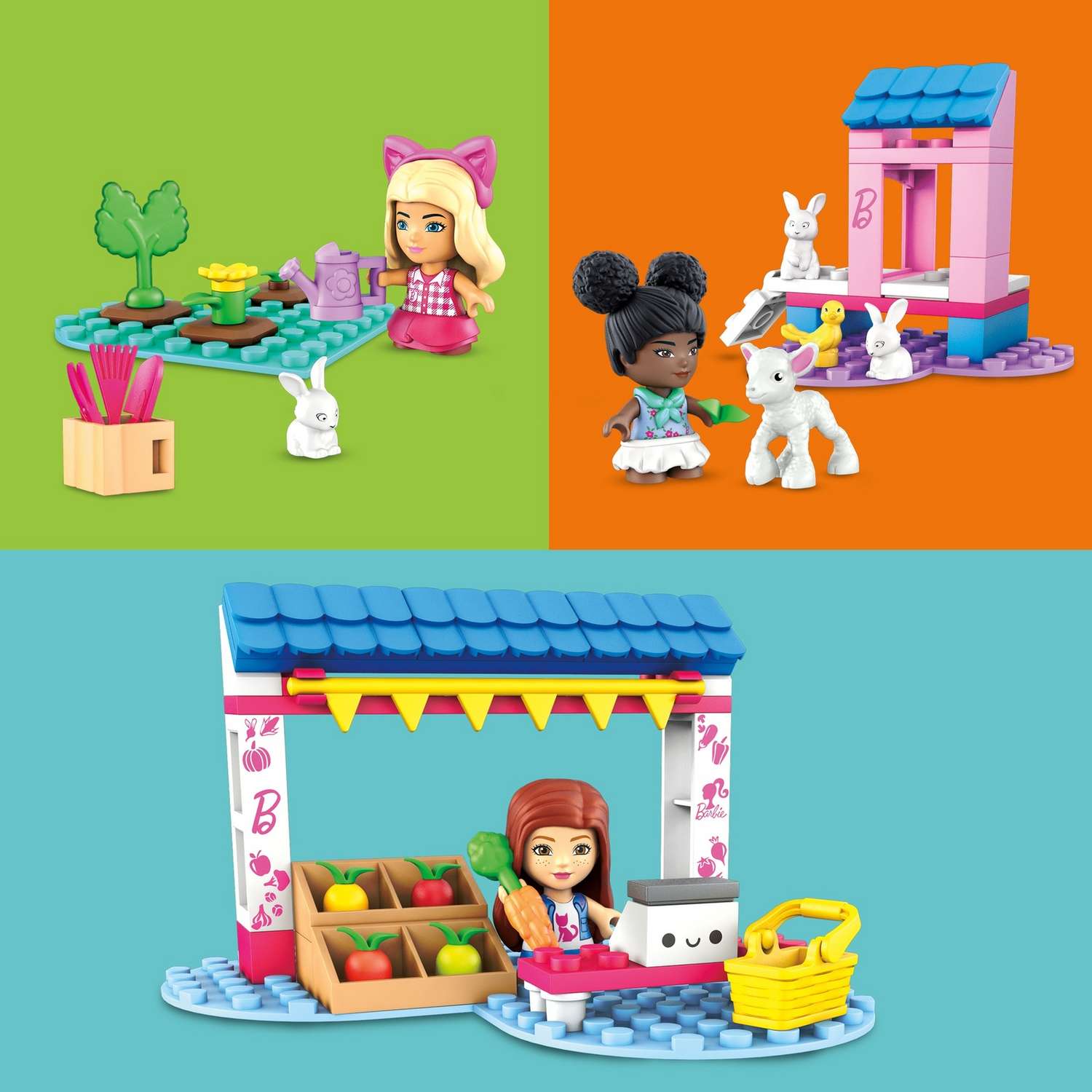 Конструктор Mega Construx Barbie Фермерский рынок 90 дет. - фото 7