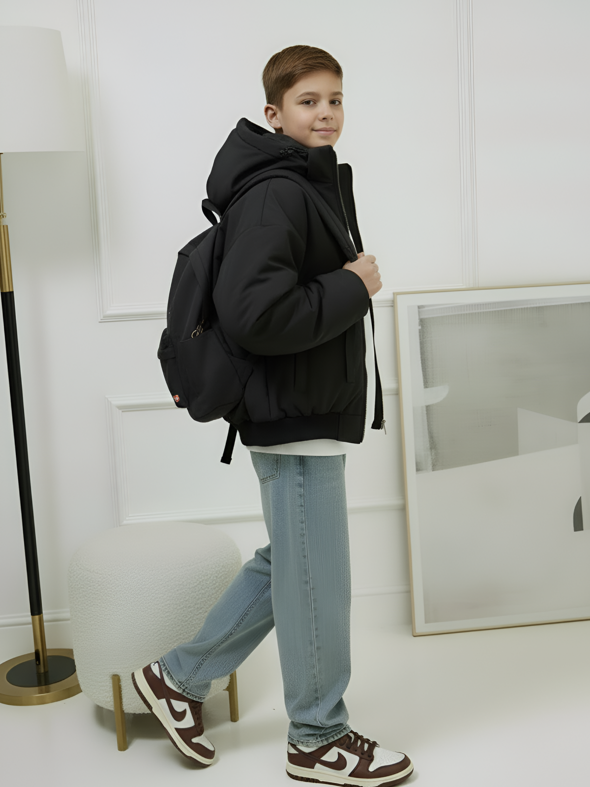 Куртка MIRANAM БомберДляМальчикаЧерный - фото 4