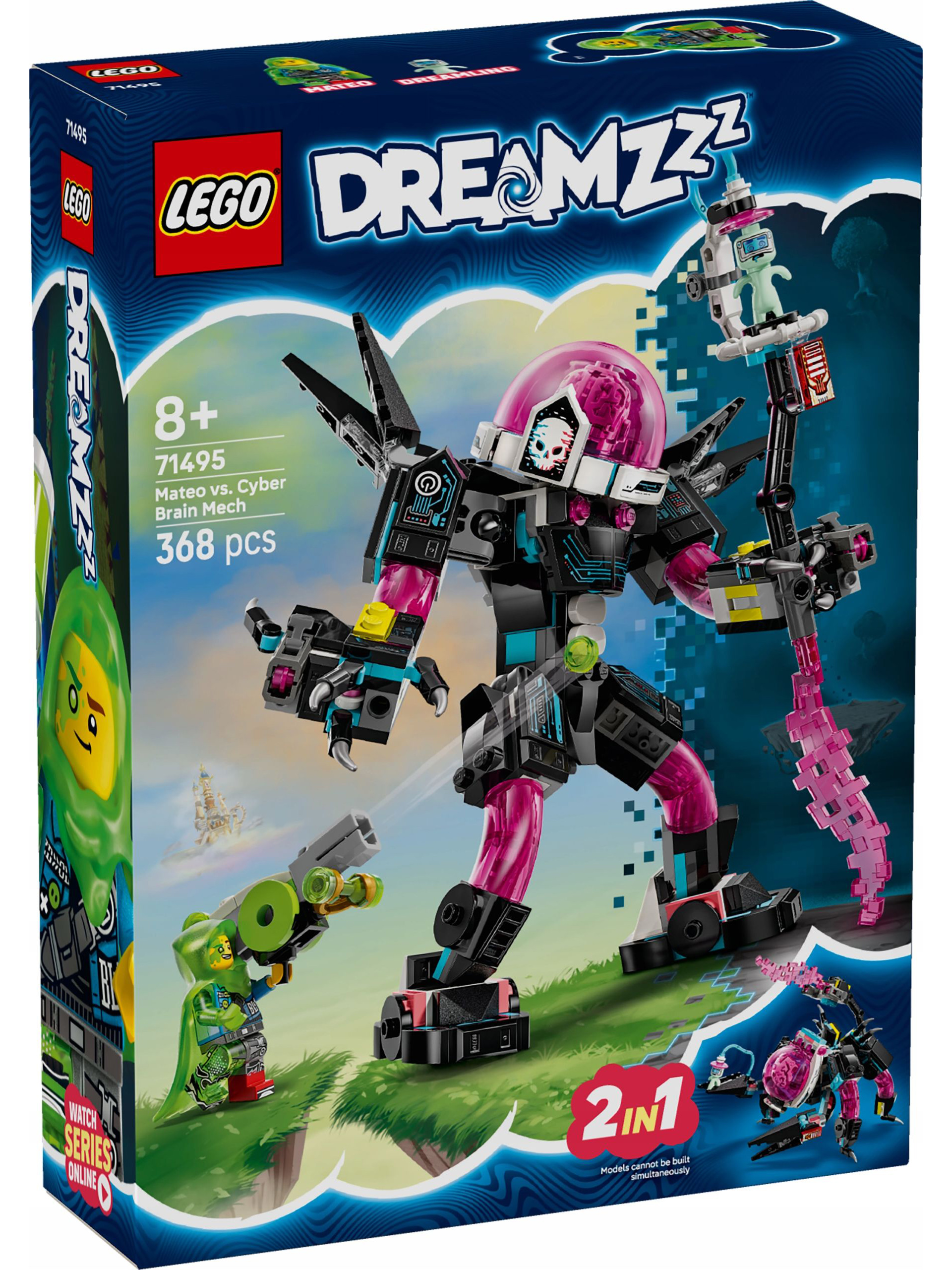 Конструктор LEGO DREAMZzz Матео против Кибермозга 368 дет. - фото 1