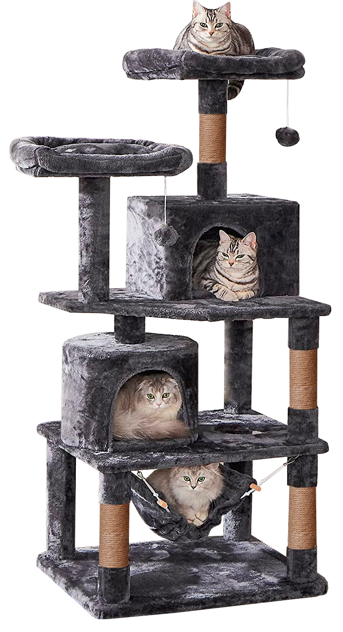 Игровой комплекс для кошек дом Pet БМФ Черный - фото 1