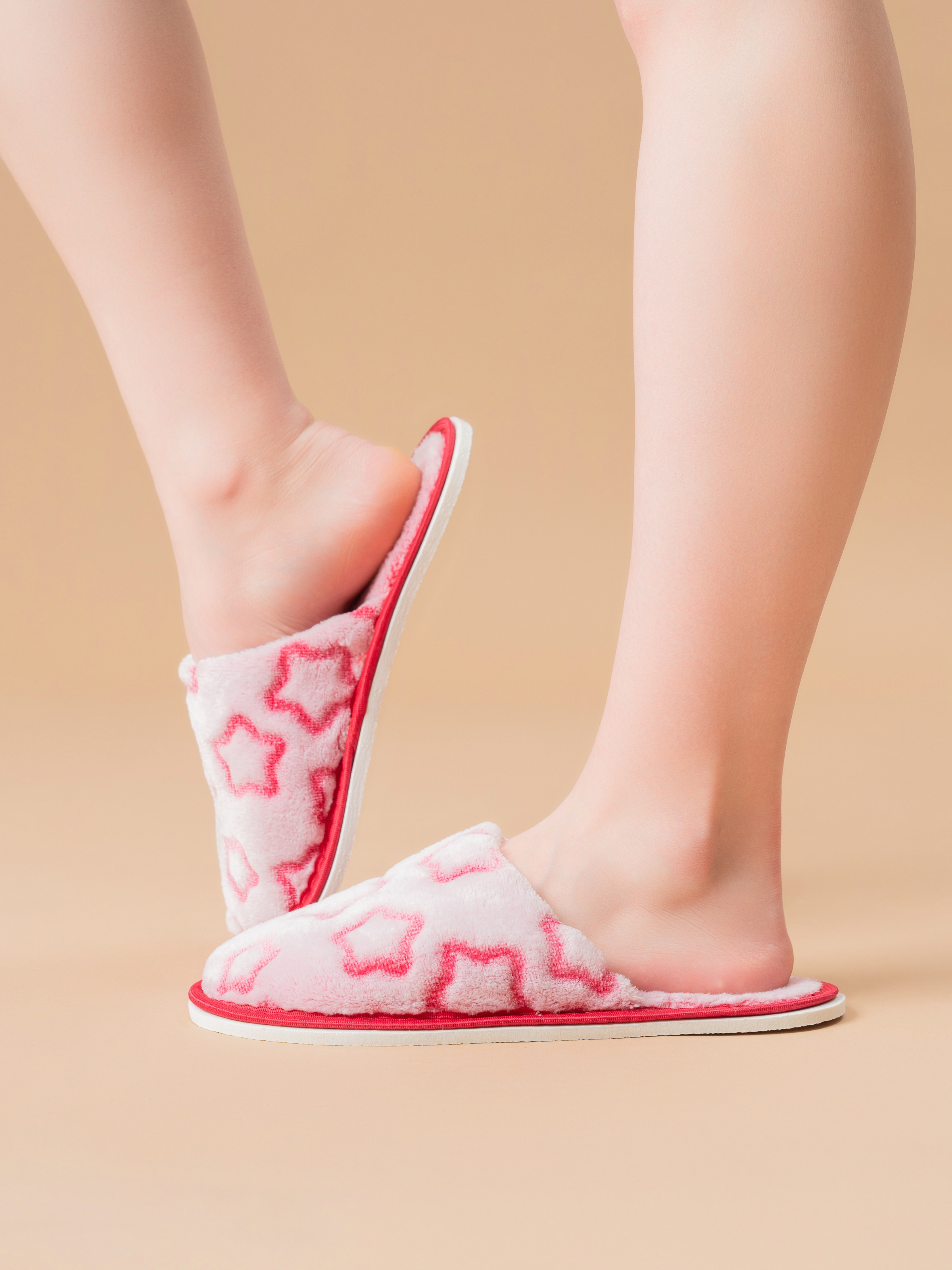 Тапочки IVShoes С-6ЖВТ-МР/звезды/бордовый - фото 9