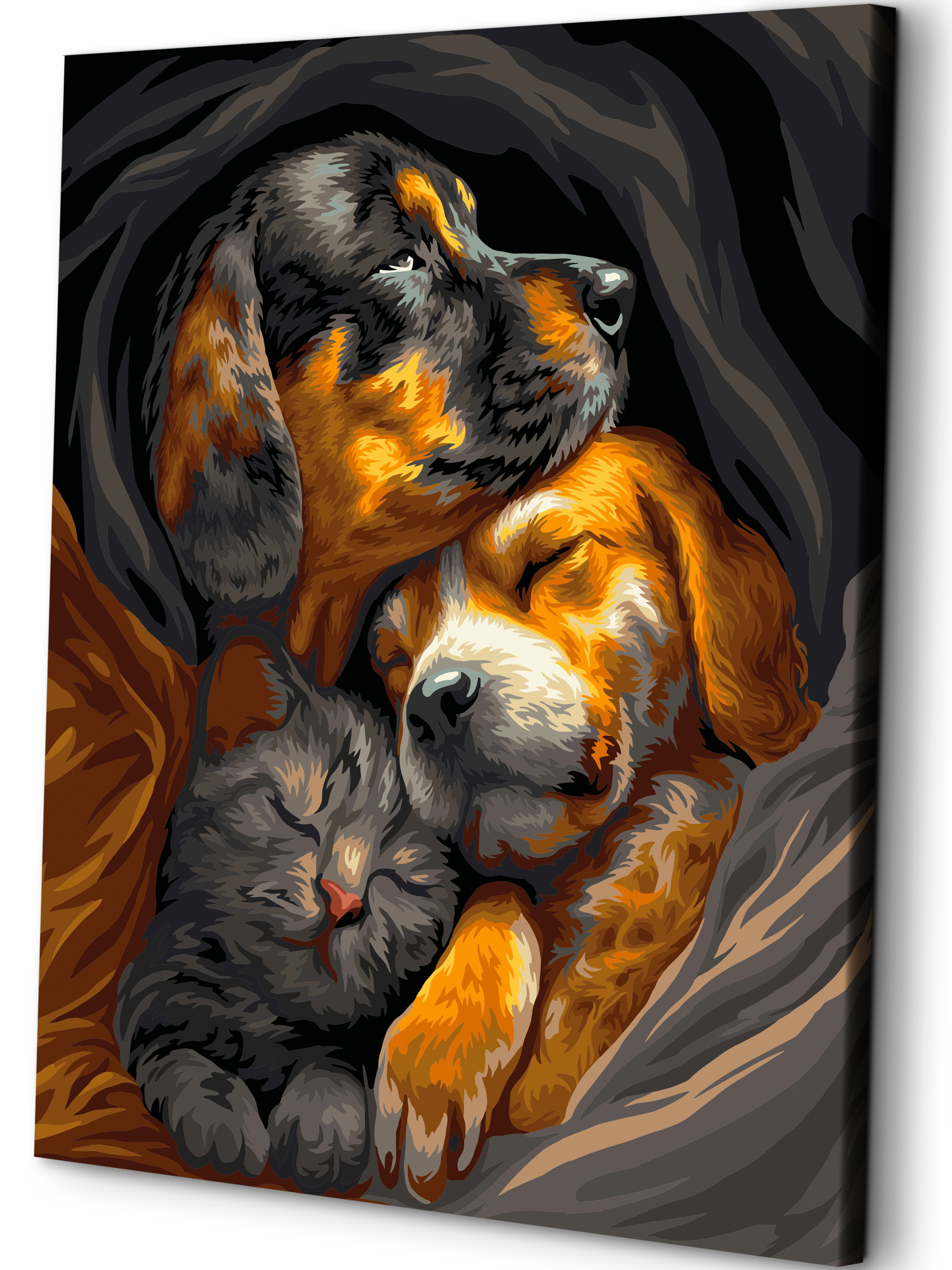 Картина по номерам Art sensation Объятия друзей - фото 1