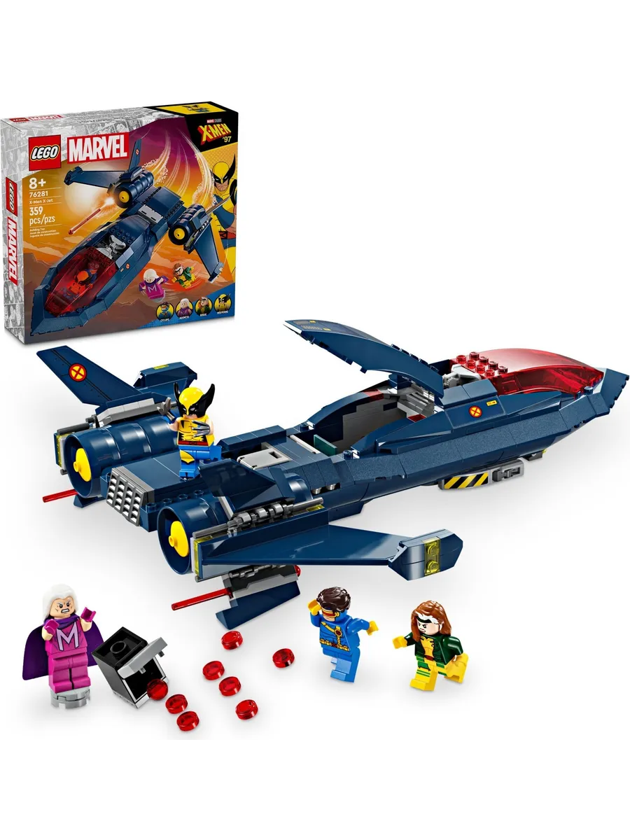 Конструктор LEGO Marvel Super Heroes Истребитель X-Jet Людей Икс 342 дет. - фото 2