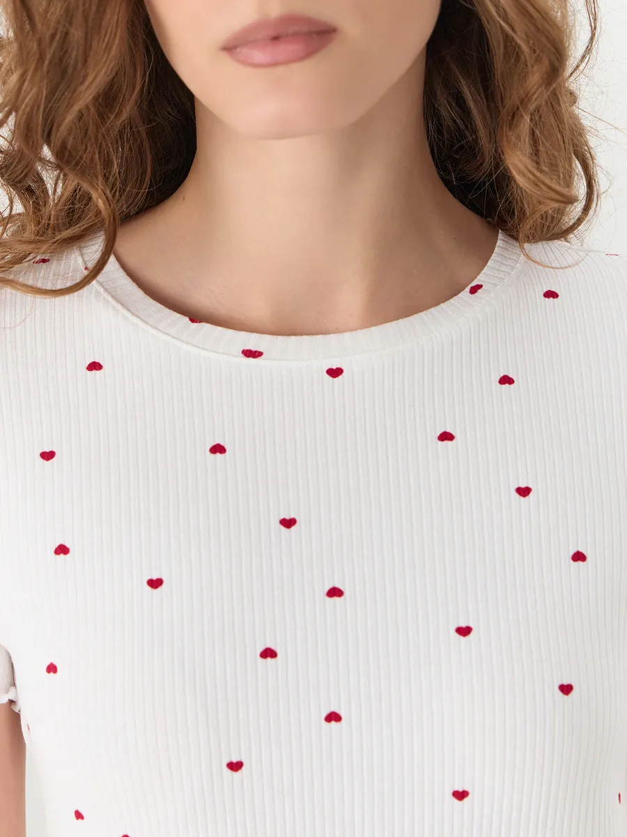 Пижама Mark Formelle (Марк Формэль) 592651/сердечки на белом - фото 6