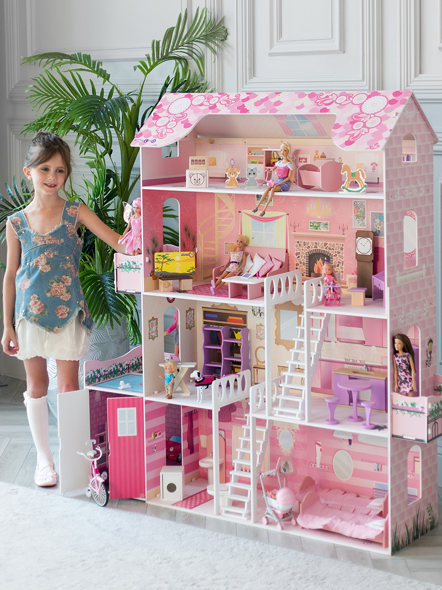 Домик для кукол PAREMO 121 см с мебелью PD316-01 - фото 1