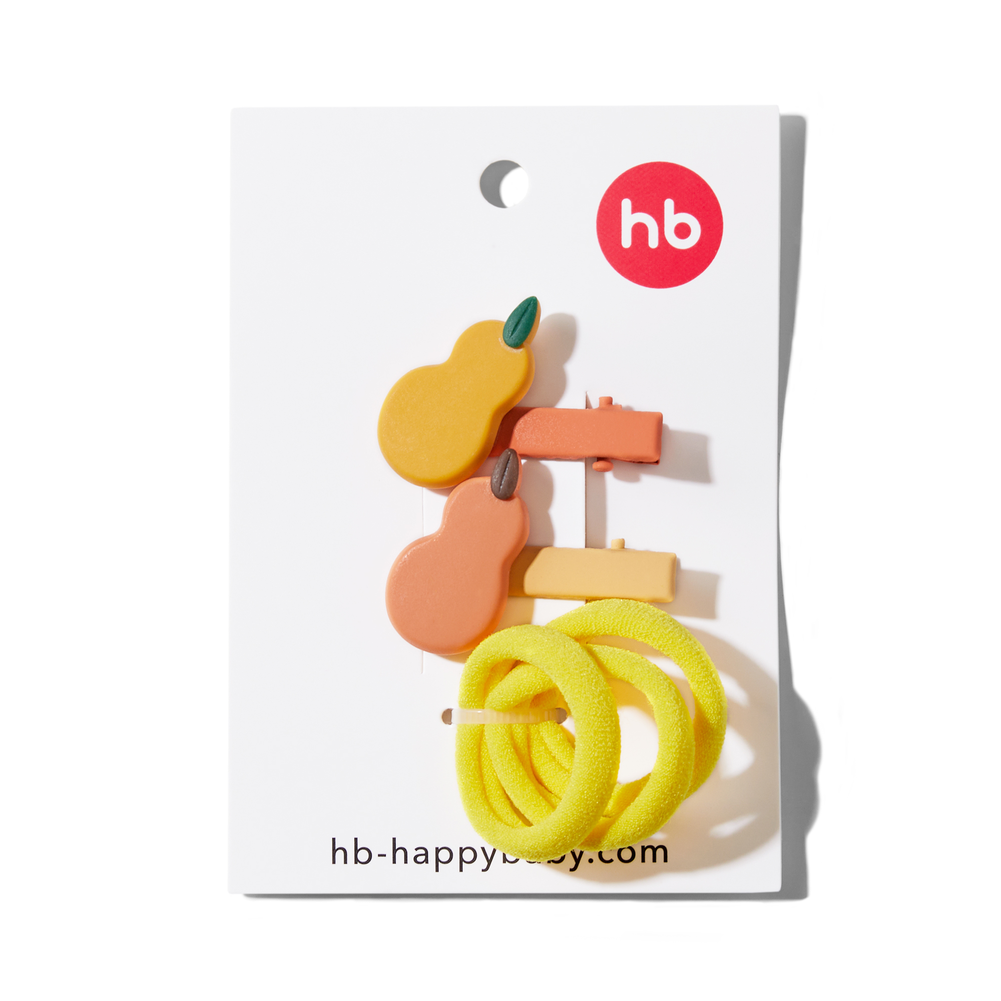 Набор заколок и резинок Happy Baby 5 шт оранжевый 40061_orange - фото 10