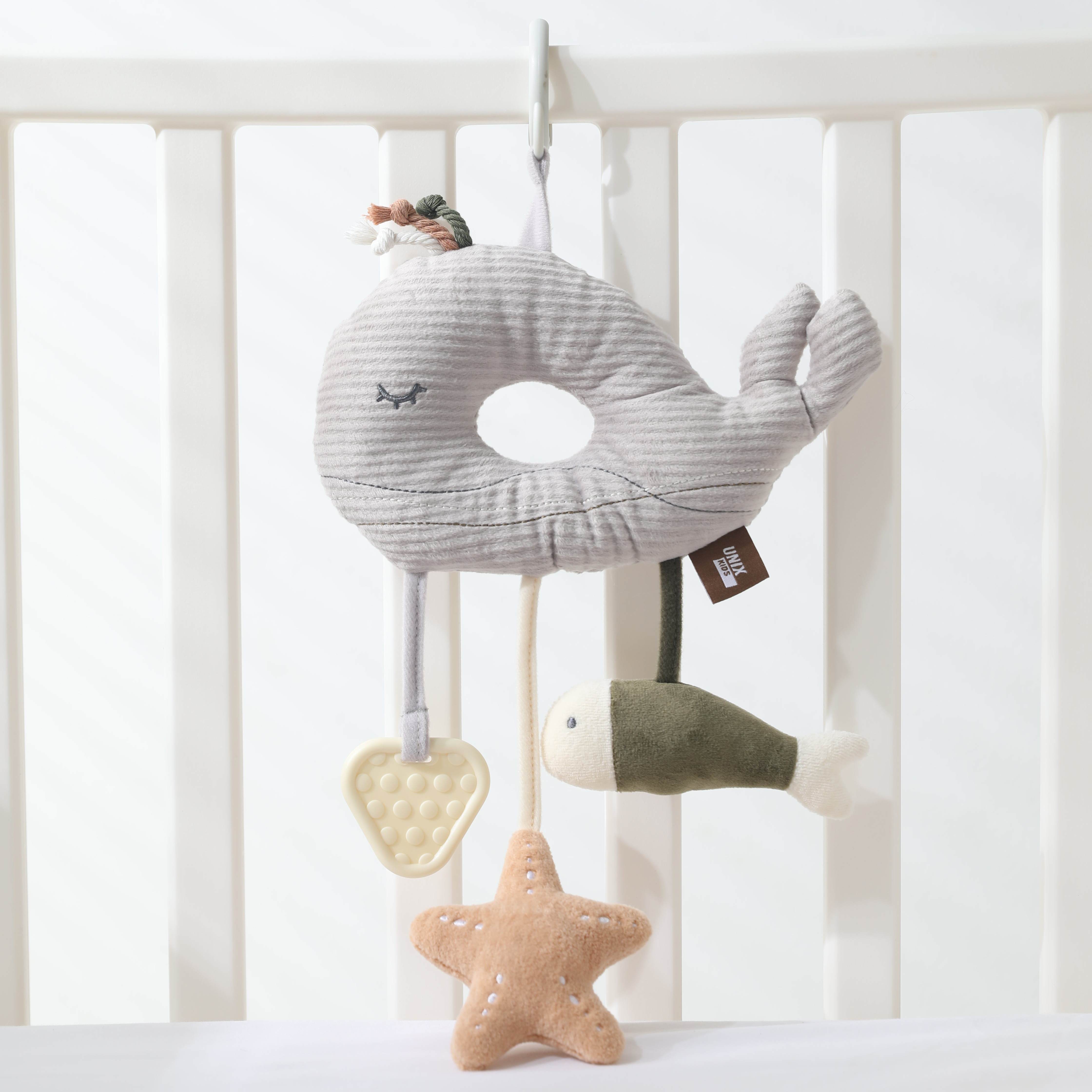 Игрушка UNIX Kids подвеска Кит/Whale 0+ развивающая - фото 14