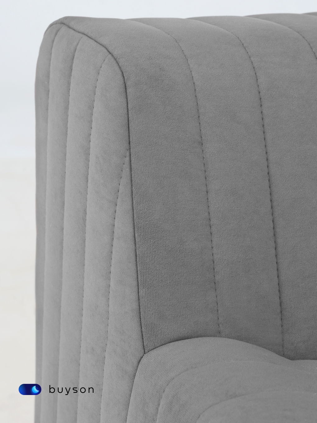 Кресло buyson БайСофт серый - фото 5