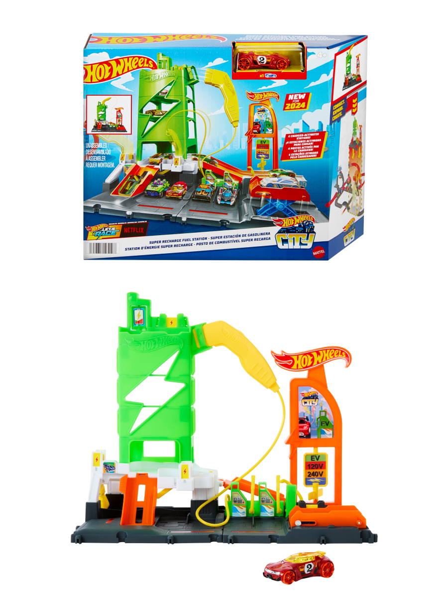 Заправка Hot Wheels HTN79 трек станция для зарядки HTN79 - фото 5