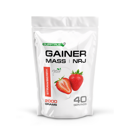 Гейнер 2 кг. SUPPTRUE MASS | NRJ Strawberry