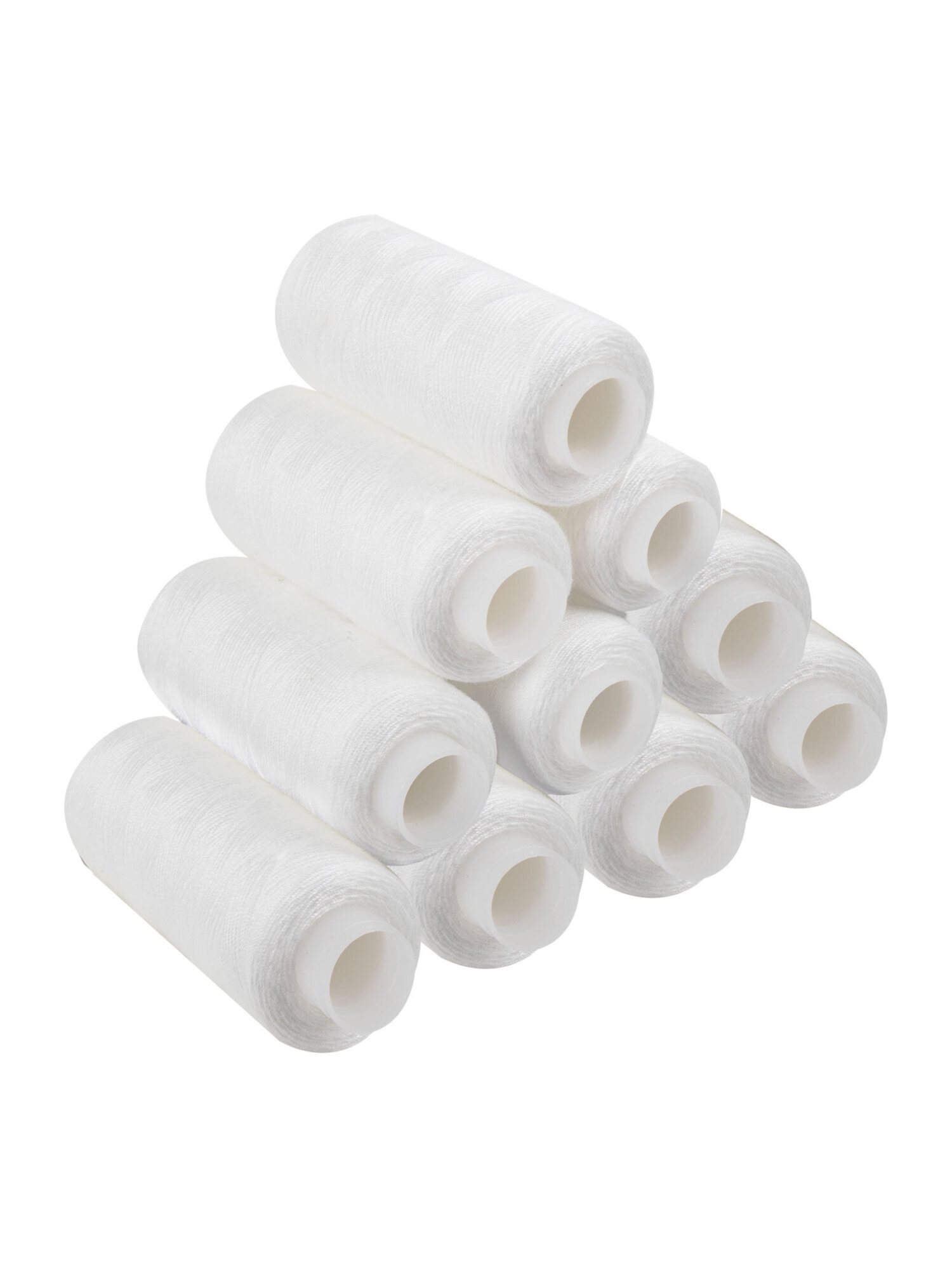 Нитки для шитья Develia армированные 40ЛШ 200 м швейный набор 20 штук с иголками белые - фото 13