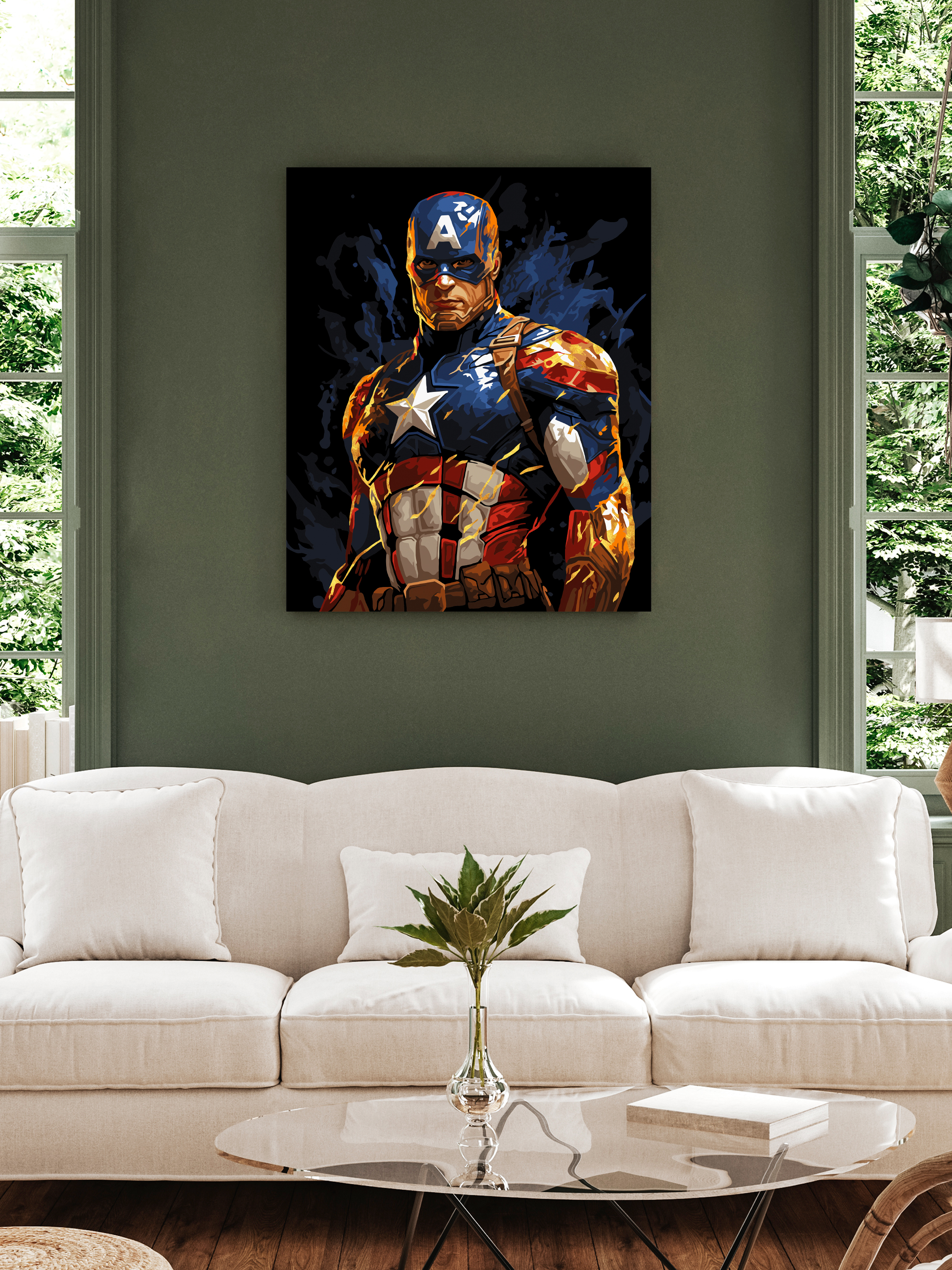 Картина по номерам Art sensation Капитан Америка в ассортименте - фото 3