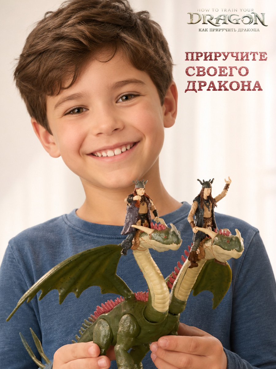 Игровой набор Dragons How to Train Your Dragon дракона Барс Вепрь и викинги - фото 8