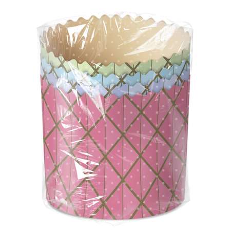 Формы пекарские бумажные цветные Домашняя кухня d90 h90мм 4шт