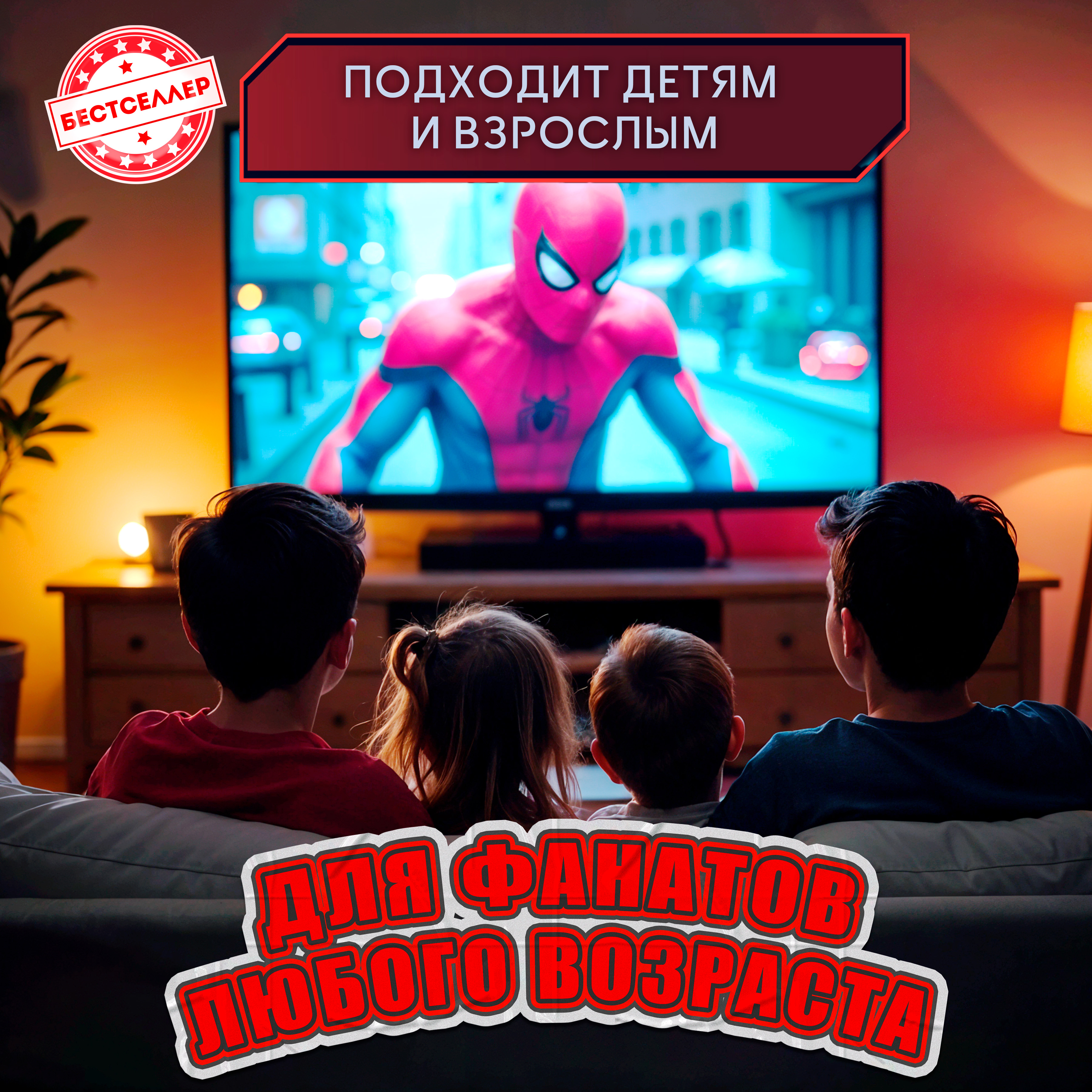 Маска человек паук двигающиеся глаза Бестселлер Карнавальная в виде героя Марвел - фото 12
