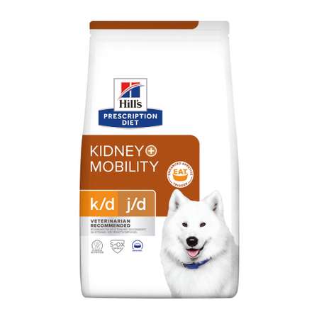 Корм для собак HILLS 12кг Prescription Diet k/d Mobility Kidney Join Care для здоровья почек и суставов сухой